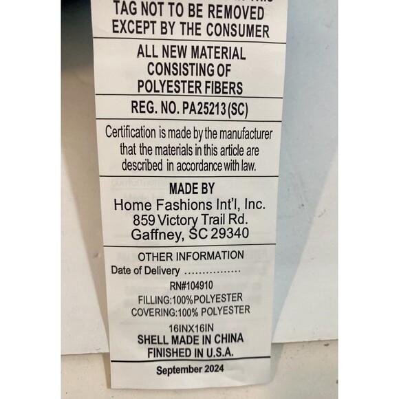 Throw Pillow Dog Print Black White Paws 16x16 Love Lives Here - Picture 4 of 4